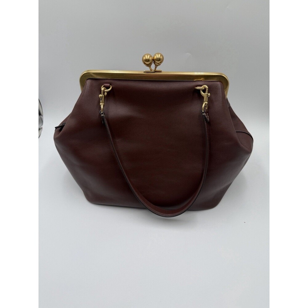 Coach Large Oversized Kisslock Frame Shoulder Clutch Bag - Picture 4 of 16